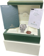 MINT PAPERS Rolex DateJust Silver DIAMOND 36mm Super Jubilee 116234 Watch BOX