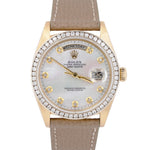 Rolex Day-Date President DIAMOND MOP 36mm 18K Yellow Gold Watch Strap 18038