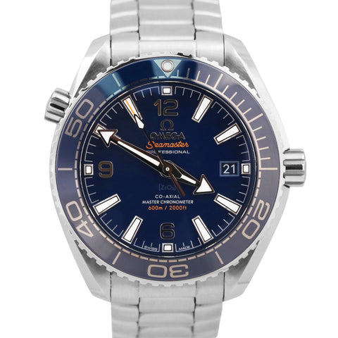 2023 PAPERS Omega Seamaster Planet Ocean 600M 39.5mm BLUE 215.30.40.20.03.001