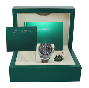 MINT Rolex Submariner Date 116610LN Steel Black Ceramic Bezel 40mm Watch Box