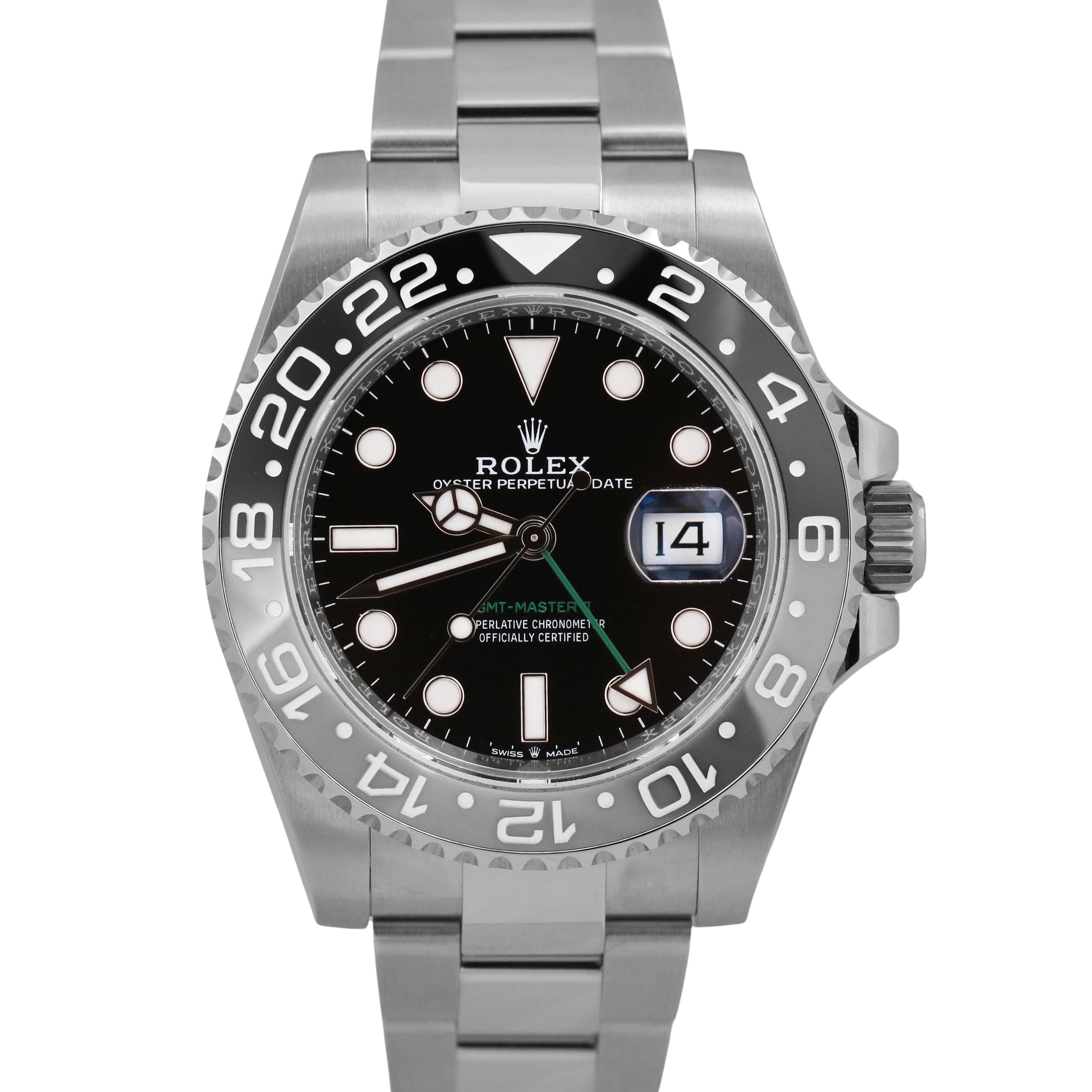 NEW OCTOBER 2024 PAPERS Rolex GMT-Master II BRUCE WAYNE Ceramic 126710 GRNR BOX