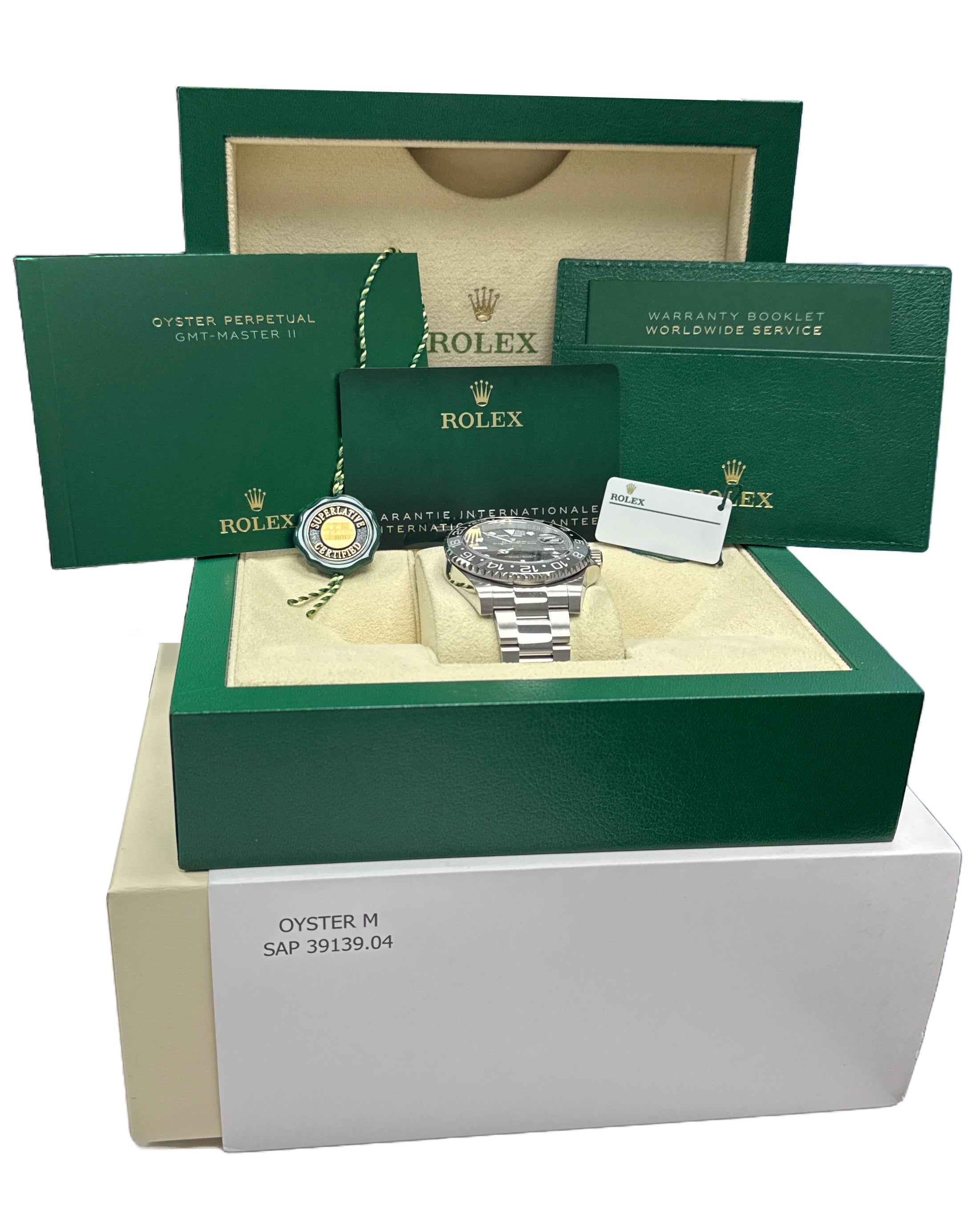 NEW OCTOBER 2024 PAPERS Rolex GMT-Master II BRUCE WAYNE Ceramic 126710 GRNR BOX