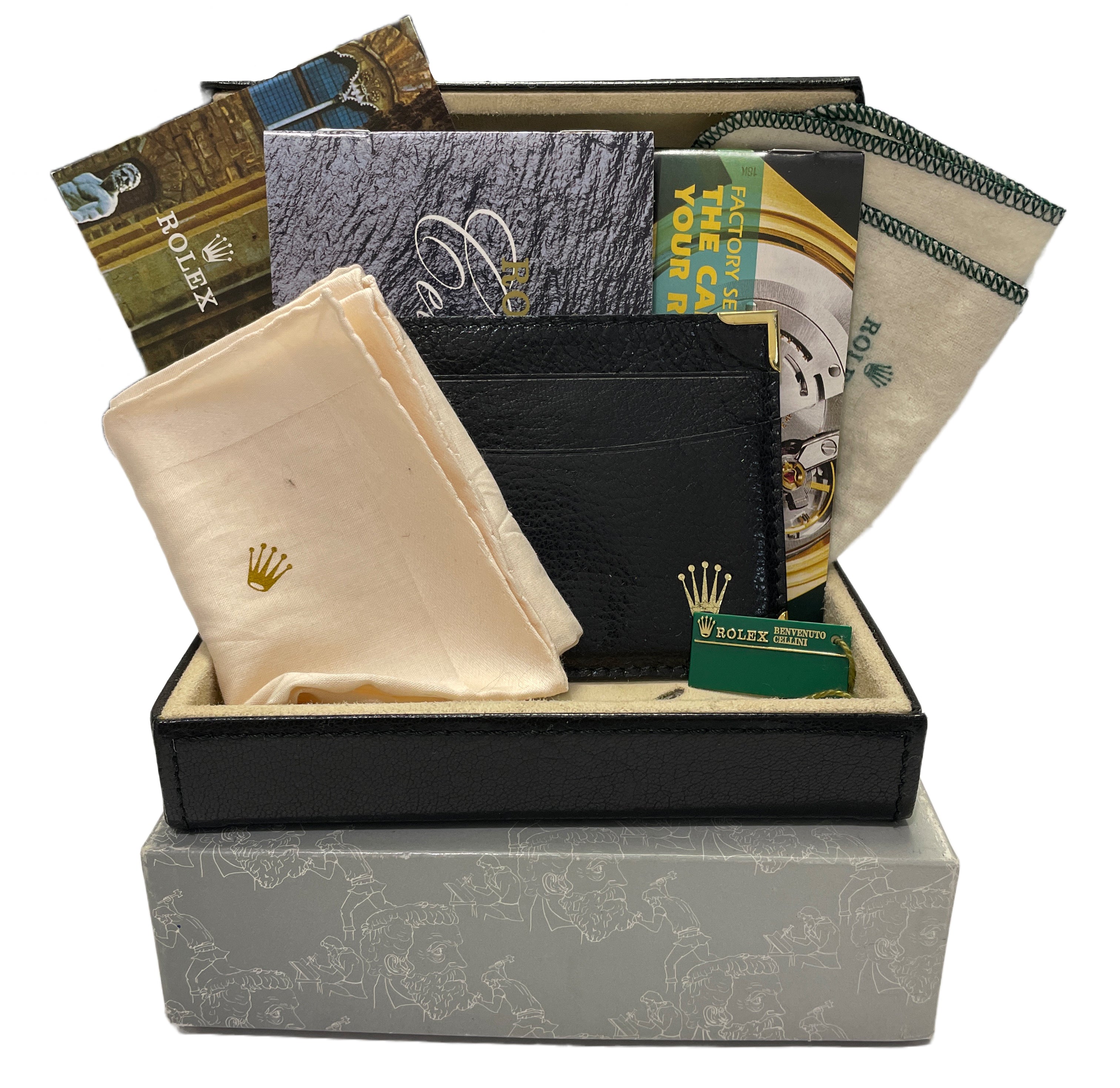 1995 Rolex Cellini 18K White Gold SILVER ROMAN Manual Leather 32mm 4112 BOX