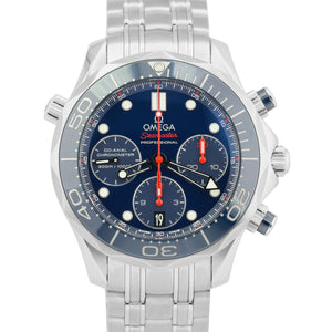 Omega Seamaster Diver 300 Chronograph 42mm Blue Steel 212.30.42.50.03.001 BOX