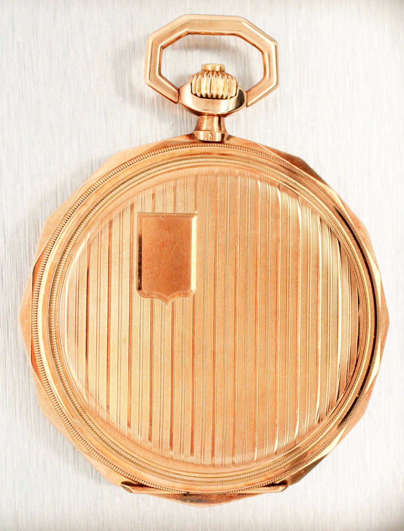 Working 1920s International Watch Co. Pocket Watch Schaffhausen Solid 14k Gold