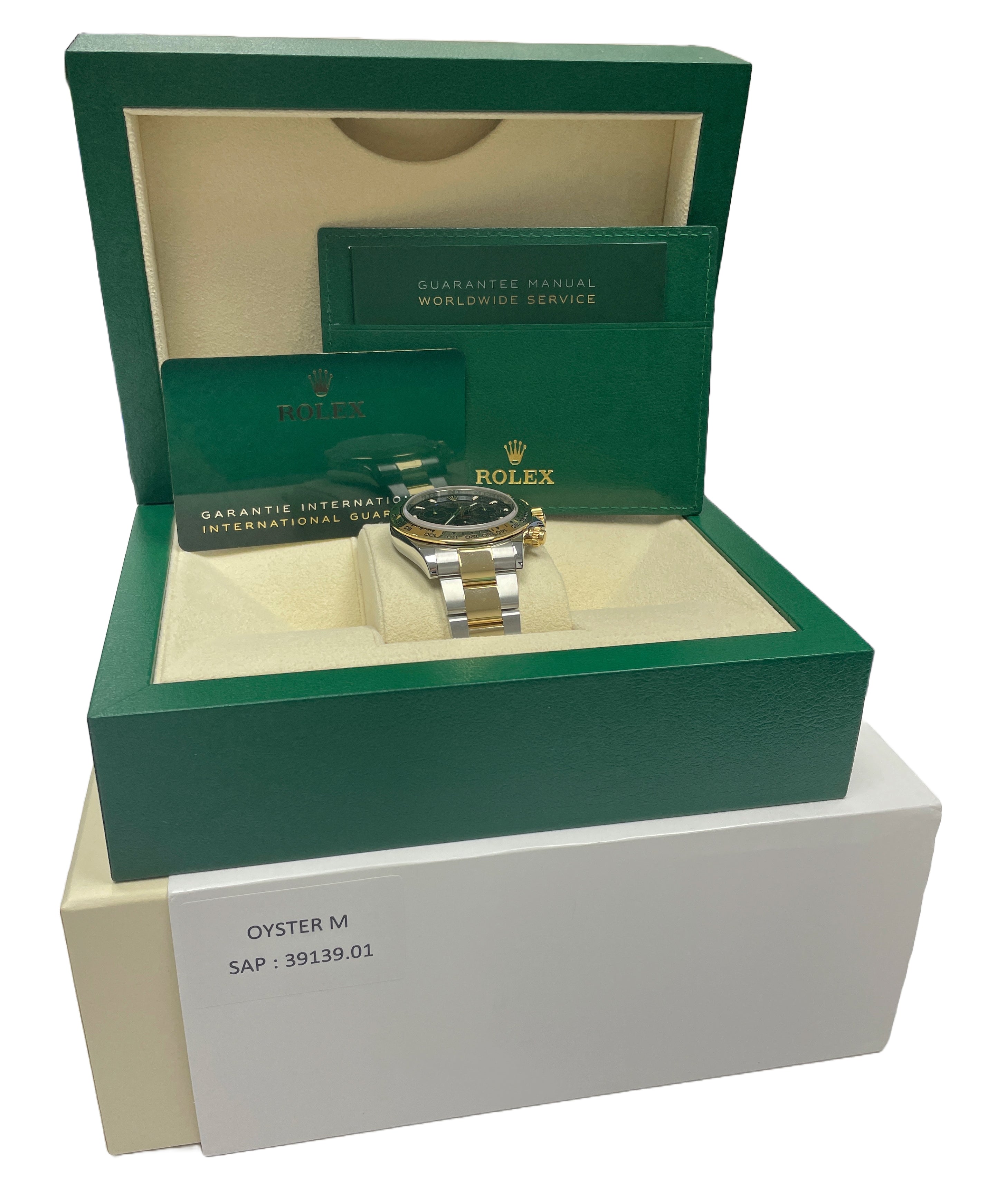 MINT NEW CARD Rolex Daytona BLACK Two-Tone 18K Yellow Gold 40mm 116503 BOX