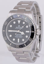 2021 NEW PAPERS Rolex Submariner 41mm Ceramic No-Date Black Steel 124060 LN BOX