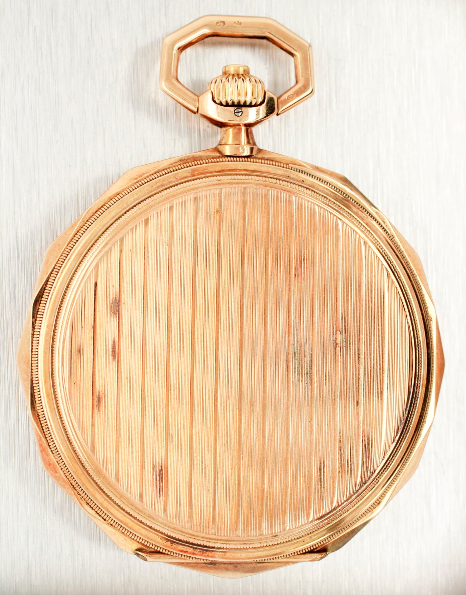 Working 1920s International Watch Co. Pocket Watch Schaffhausen Solid 14k Gold