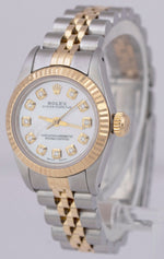 MINT Rolex Oyster Perpetual 24mm Two-Tone 18K Gold MOP DIAMOND Jubilee 67193