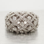 Sonia Bitton 0.50ctw Diamond Criss Cross Ring - 14k White Gold & Dynamic Setting