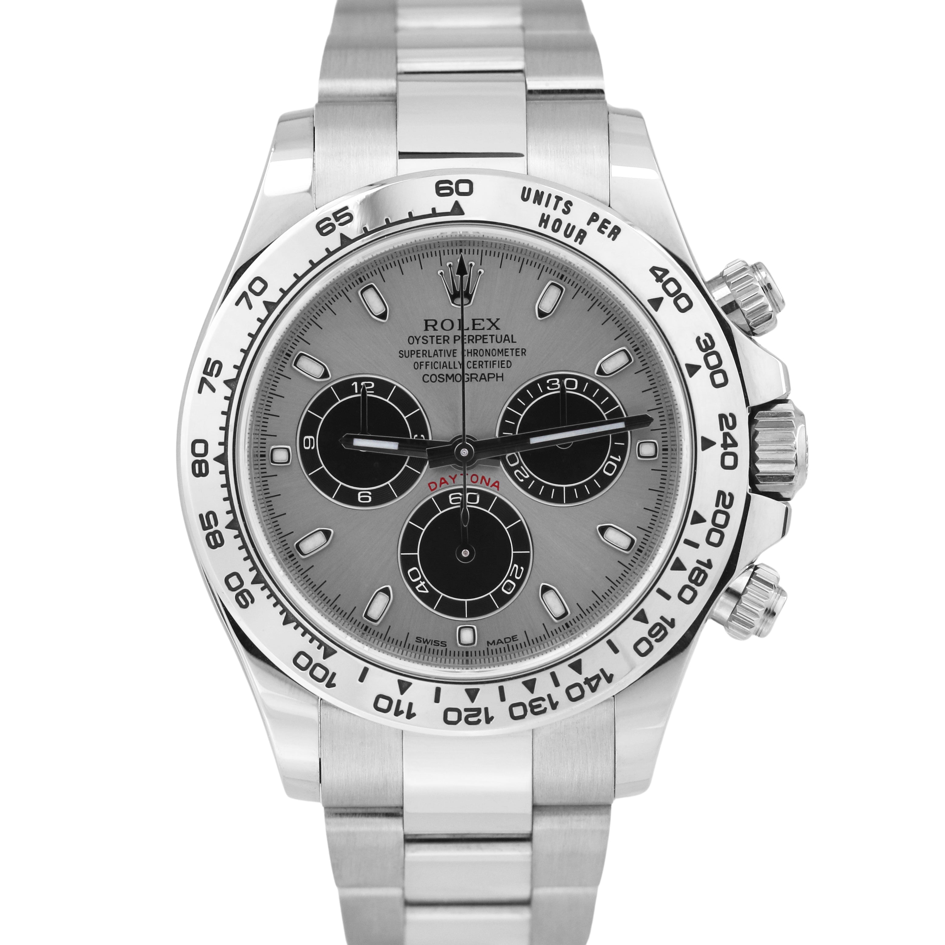 Rolex PAPERS Daytona Cosmograph GHOST Black 18K White Gold 116509 BOX