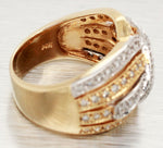 Sonia Bitton 1.25ctw Diamond Woven Waves Band Ring - 14k Yellow & White Gold