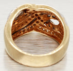 Sonia Bitton 1.25ctw Diamond Woven Waves Band Ring - 14k Yellow & White Gold