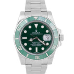 MINT Rolex Submariner HULK Green Ceramic Stainless Steel 40mm Watch 116610 LV