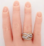 Sonia Bitton 1.25ctw Diamond Woven Waves Band Ring - 14k Yellow & White Gold