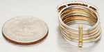 Vintage 0.70ctw Diamond Bypass Ring Stack of 5 - 14k Yellow & White Gold Bands
