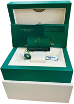 NEW PAPERS Rolex Day-Date President 18K Gold GREEN ROMAN 40mm Watch 228238 BOX