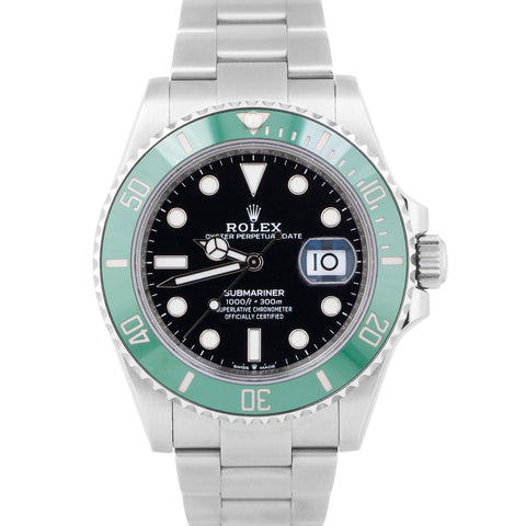 MINT Rolex Submariner Date GREEN KERMIT Stainless Ceramic 41mm 126610 LV BOX