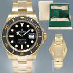 2023 NEW Rolex Submariner Black Ceramic 126618LN Yellow Gold 41mm Watch Box