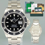 1998 PAPERS RSC 2005 Papers Rolex Submariner Date 16610 Steel Black 40mm Watch