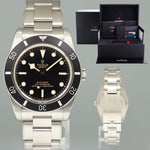 2024 NEW PAPERS Tudor Black Bay 54 Steel 37mm 79000N Black Dive Watch Box