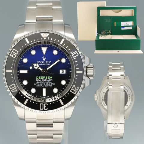 2015 PAPERS Rolex Sea-Dweller Deepsea James Cameron Blue 116660 44mm Watch Box