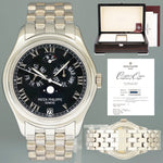 PAPERS & SERVICE Patek Philippe 5036G White Gold 37mm Annual Calendar Black Dial Watch