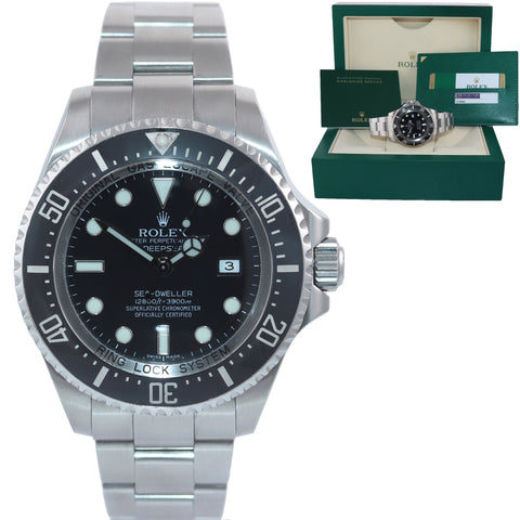 2015 MINT PAPERS Rolex Sea-Dweller DEEPSEA 116660 Steel 44mm Black Watch Box