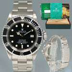 1991 Rolex Sea-Dweller Steel 16600 Black Dial Date 40mm Watch Box