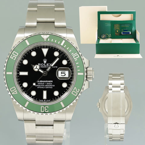 NOV 2024 NEW PAPERS Rolex Submariner 41mm GREEN KERMIT MK2 126610LV Watch Box