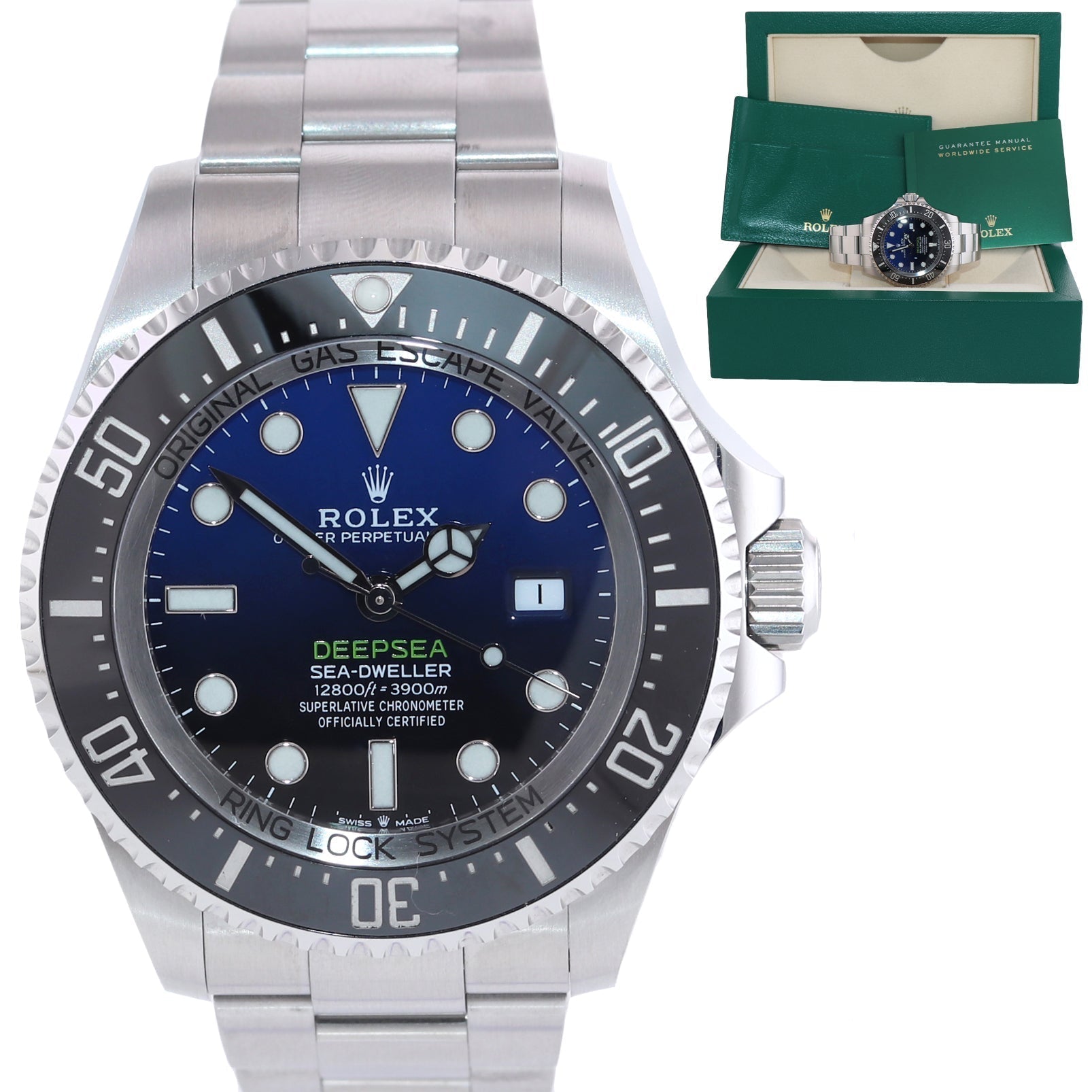 2022 MINT Rolex Dweller Deepsea James Cameron Blue Black 126660 44mm Watch Box