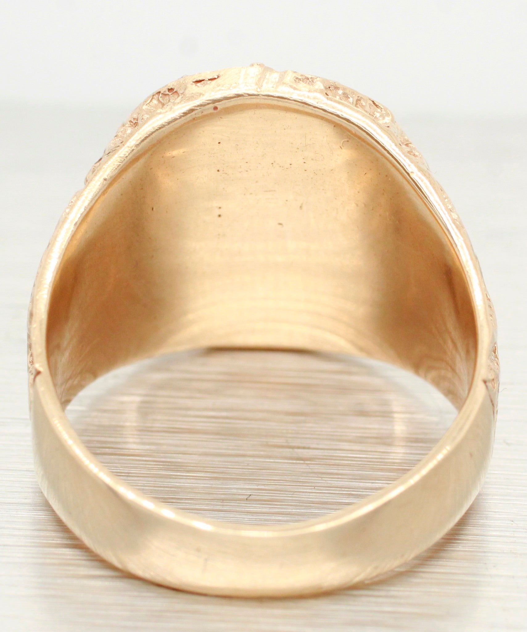 NYPD New York Police Dept Gold Mens Ring - 14k Yellow Gold Detective Signet Ring