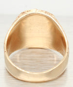 NYPD New York Police Dept Gold Mens Ring - 14k Yellow Gold Detective Signet Ring