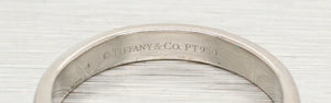 Tiffany & Co. 950 Platinum Wedding Band Ring - Tiffany Forever 3mm with Pouch