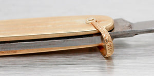 Vintage Pocketknife Solid 14k Yellow Gold Case (Monogram Space) - Folding Knife