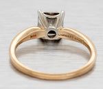 Antique Art Deco 0.50ct Solitaire Diamond Engagement Ring - 14k Yellow Gold