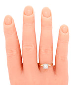 Antique Art Deco 0.50ct Solitaire Diamond Engagement Ring - 14k Yellow Gold