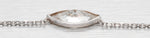 Vintage 1.10ct Marquise Diamond Pendant - 14k White Gold Necklace - 18"