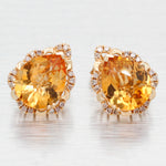 Le Vian Pear Cut Cinnamon Citrine Teardrop Stud Earrings - 14k Yellow Gold