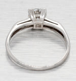 Antique Art Deco 0.90ctw Round Diamond Engagement Ring - Platinum Setting