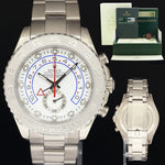 PAPERS MINT Rolex Yacht-Master 2 White Gold Oyster 44mm 116689 Watch Box