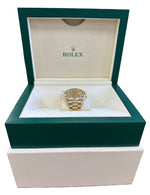 Rolex Day-Date II President 41mm CHAMPAGNE 18K Yellow Gold Fluted 218238 BOX