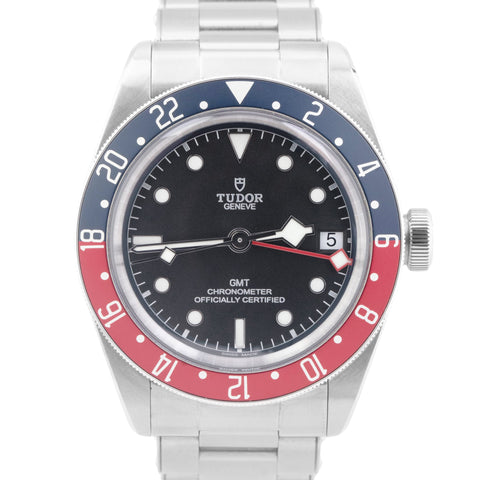 NEW 2024 PAPERS Tudor Black Bay 41 GMT 41mm PEPSI Red Blue Steel 79830 RB BOX