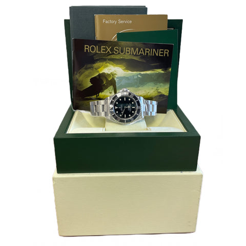 Rolex Submariner No-Date Black 4 LINE REHAUT Stainless Steel 40mm 14060M BOX