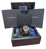 MINT PAPERS Panerai Radiomir BLUE PAM00934 45mm 3 Days Oro Rosso 18K Watch BOX