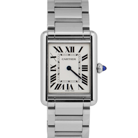 MINT 2024 PAPERS Cartier Tank Must 25mm Stainless Steel WSTA0052 Quartz 4323 BOX