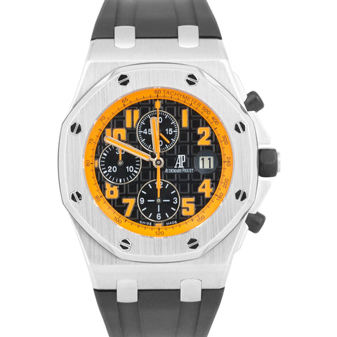 MINT Audemars Piguet Royal Oak Offshore VOLCANO Orange Rubber Steel 26170ST