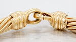 David Yurman 18k Yellow Gold Pearl Metro Twisted Cable Station Bracelet - 7”