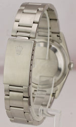 2004 Rolex DateJust 36mm Silver Engined Turned Stainless Steel Watch 16220 B+P