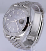 MINT 2019 Rolex DateJust 41 Rhodium 126300 Jubilee Stick 41mm Stainless Smooth